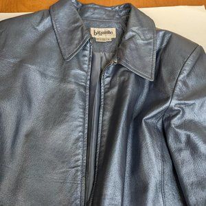 Bagatelle  Large Blue Leather Jacket